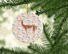 Load image into Gallery viewer, Guanaco Christmas Ceramic Ornament