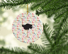 Load image into Gallery viewer, Common Ostrich Christmas Ceramic Ornament