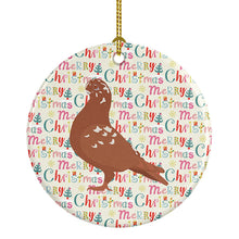 Load image into Gallery viewer, African Owl Pigeon Christmas Ceramic Ornament