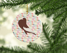 Load image into Gallery viewer, English Pouter Pigeon Christmas Ceramic Ornament