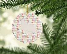 Load image into Gallery viewer, Texas Quail Christmas Ceramic Ornament