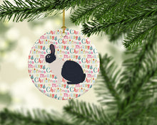 Load image into Gallery viewer, Dutch Rabbit Christmas Ceramic Ornament