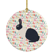 Load image into Gallery viewer, Dutch Rabbit Christmas Ceramic Ornament