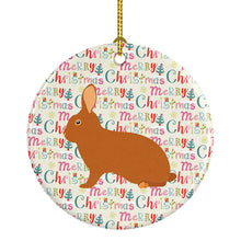 Load image into Gallery viewer, Rex Rabbit Christmas Ceramic Ornament