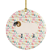 Load image into Gallery viewer, Scottish Blackface Sheep Christmas Ceramic Ornament