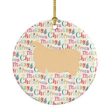 Load image into Gallery viewer, English Leicester Longwool Sheep Christmas Ceramic Ornament