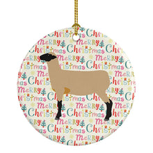 Load image into Gallery viewer, Hampshire Down Sheep Christmas Ceramic Ornament