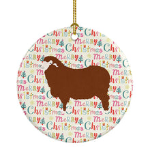 Load image into Gallery viewer, Merino Sheep Christmas Ceramic Ornament