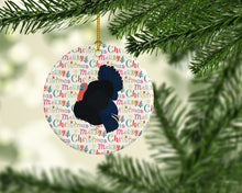Load image into Gallery viewer, Norfolk Black Turkey Christmas Ceramic Ornament