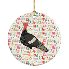 Load image into Gallery viewer, Marragansett Turkey Christmas Ceramic Ornament