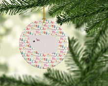 Load image into Gallery viewer, Merino Guinea Pig Christmas Ceramic Ornament