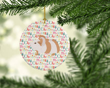 Load image into Gallery viewer, Silkie Guinea Pig Christmas Ceramic Ornament