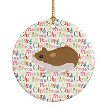 Load image into Gallery viewer, Chinese Hamster Christmas Ceramic Ornament