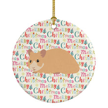Load image into Gallery viewer, Syrian Golden Hamster Christmas Ceramic Ornament
