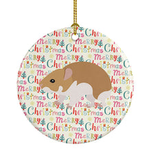 Load image into Gallery viewer, Turkish Hamster Christmas Ceramic Ornament