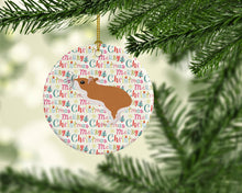 Load image into Gallery viewer, White Legged Hamster Christmas Ceramic Ornament