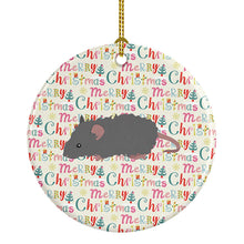 Load image into Gallery viewer, Australian Long Coated Mouse Christmas Ceramic Ornament