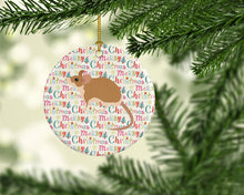 Load image into Gallery viewer, Spiny Mouse Christmas Ceramic Ornament