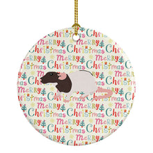 Load image into Gallery viewer, Dumbo Rat Christmas Ceramic Ornament