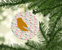 Load image into Gallery viewer, Norwich Canary Christmas Ceramic Ornament