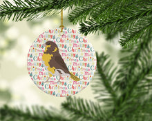 Load image into Gallery viewer, Spanish Canary Christmas Ceramic Ornament