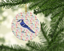 Load image into Gallery viewer, Jay Bird Christmas Ceramic Ornament