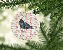 Load image into Gallery viewer, Starling Christmas Ceramic Ornament