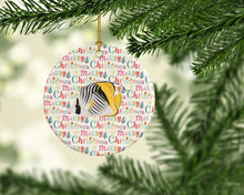 Load image into Gallery viewer, Butterfly Fish Christmas Ceramic Ornament