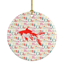Load image into Gallery viewer, Comet Goldfish Christmas Ceramic Ornament