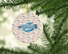 Load image into Gallery viewer, Opaline Gourami Christmas Ceramic Ornament