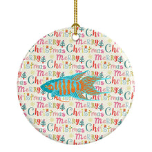 Load image into Gallery viewer, Paradise Fish Christmas Ceramic Ornament
