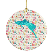 Load image into Gallery viewer, Sword Tail Guppy Christmas Ceramic Ornament