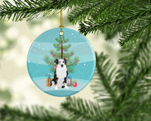 Load image into Gallery viewer, Australian Shepherd Blue Merle #1 Christmas Ceramic Ornament