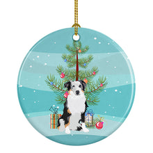 Load image into Gallery viewer, Australian Shepherd Blue Merle #1 Christmas Ceramic Ornament