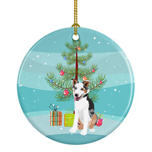 Load image into Gallery viewer, Australian Shepherd Blue Merle Puppy #2 Christmas Ceramic Ornament