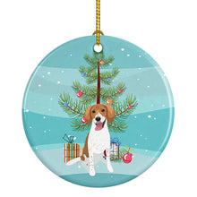 Load image into Gallery viewer, Beagle Red and White Red Ticked #2 Christmas Ceramic Ornament