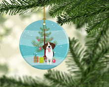 Load image into Gallery viewer, Beagle Tricolor Red Ticked #3 Christmas Ceramic Ornament