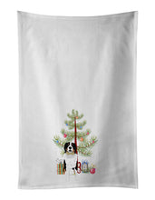 Load image into Gallery viewer, Bernese Mountain Dog #2 Christmas White Kitchen Towel Set of 2