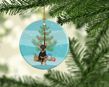 Load image into Gallery viewer, Chihuahua Black and Tan #1 Christmas Ceramic Ornament