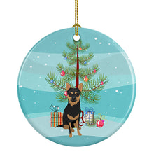 Load image into Gallery viewer, Chihuahua Black and Tan #1 Christmas Ceramic Ornament