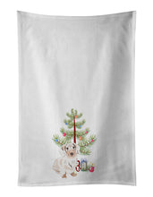 Load image into Gallery viewer, Dachshund Dapple #2 Christmas White Kitchen Towel Set of 2