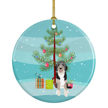 Load image into Gallery viewer, Doodle Black Tricolor #1 Christmas Ceramic Ornament