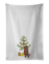 Load image into Gallery viewer, Doodle Chocolate #2 Christmas White Kitchen Towel Set of 2