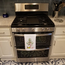 Load image into Gallery viewer, Doodle Cream #3 Christmas White Kitchen Towel Set of 2