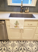 Load image into Gallery viewer, Doodle Cream #7 Christmas White Kitchen Towel Set of 2