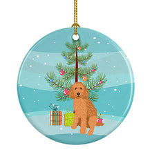 Load image into Gallery viewer, Doodle Red #1 Christmas Ceramic Ornament