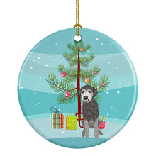 Load image into Gallery viewer, Doodle Silver #2 Christmas Ceramic Ornament