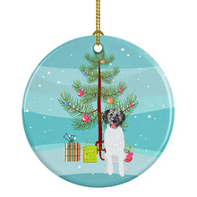 Load image into Gallery viewer, Doodle Silver #3 Christmas Ceramic Ornament