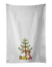 Load image into Gallery viewer, Doodle Tricolor #2 Christmas White Kitchen Towel Set of 2