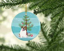 Load image into Gallery viewer, English Bulldog Tricolor #1 Christmas Ceramic Ornament
